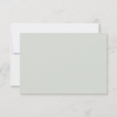Invitation à la réception de l'aquarelle Pale Sage (Dos)
