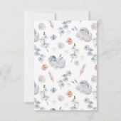 Invitation à la réception de l'Elopement floral aq (Dos)