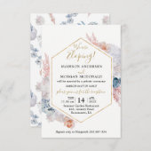 Invitation à la réception de l'Elopement floral aq (Devant / Derrière)