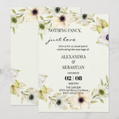 Invitation à la réception de mariage (Devant / Derrière)
