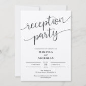 Invitation à la réception de mariage (Devant)