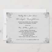 Invitation à la réception de mariage après la céré (Dos)