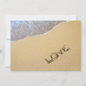 Invitation à la réception de mariage après la plag (Dos)