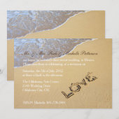 Invitation à la réception de mariage après la plag (Devant / Derrière)