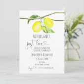 Invitation à la réception de mariage citron (Debout devant)