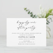 Invitation à la réception de mariage heureux à tou (Debout devant)