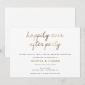 Invitation à la réception de mariage « Heureux pou (Devant / Derrière)