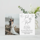 Invitation à la réception de mariage « Ils se sont (Debout devant)