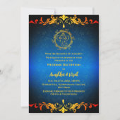 Invitation à la réception de mariage indienne (Devant)