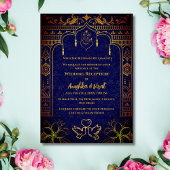 Invitation à la réception de mariage indienne