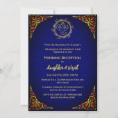 Invitation à la réception de mariage indienne (Devant)
