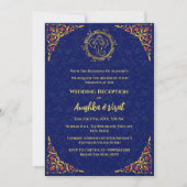 Invitation à la réception de mariage indienne (Devant)