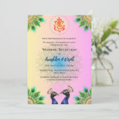 Invitation à la réception de mariage indienne (Debout devant)