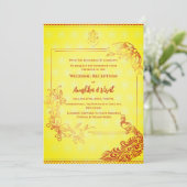 Invitation à la réception de mariage indienne (Debout devant)