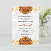 Invitation à la réception de mariage indienne (Debout devant)