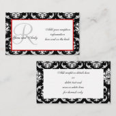 Invitation à la réception de mariage Insérez les c (Devant / Derrière)