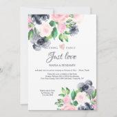 Invitation à la réception de mariage intime (Devant)