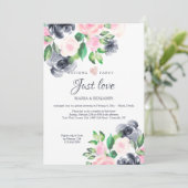 Invitation à la réception de mariage intime (Debout devant)