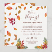 Invitation à la réception de mariage intime d'auto (Devant / Derrière)