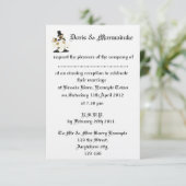 Invitation à la réception de mariage le soir (Debout devant)