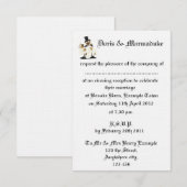Invitation à la réception de mariage le soir (Devant / Derrière)