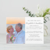 Invitation à la réception de mariage 'Nous avons n (Debout devant)