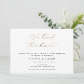 Invitation à la réception de mariage "Nous avons n (Debout devant)