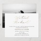 Invitation à la réception de mariage "Nous avons n (Devant / Derrière)