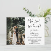 Invitation à la réception de mariage Nous avons no (Debout devant)