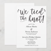 Invitation à la réception de mariage Nous avons no (Devant / Derrière)