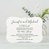 Invitation à la réception de mariage -- Nous somme (Debout devant)