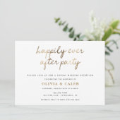 Invitation à la réception de mariage pour toujours (Debout devant)