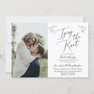 Invitation à la réception de mariage Tying the Kno
