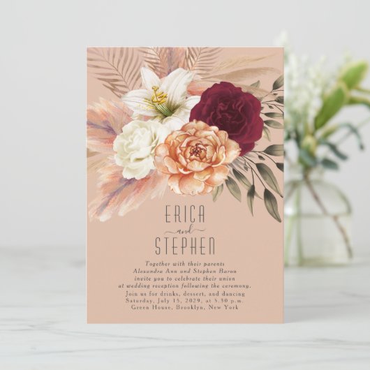 Invitation À La Réception De Peach Fuzz (Debout devant)