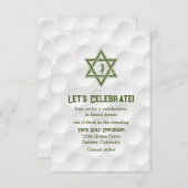 Invitation à la réception du Bar Mitzvah sur le th (Devant / Derrière)