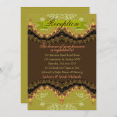 Invitation à la réception du Cocktail Nature Lace (Devant / Derrière)