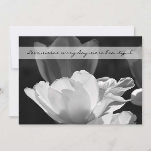 Invitation à la réception du mariage — Tulipe du p (Devant)