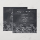 Invitation à la réception du pavot de tableau noir (Devant / Derrière)