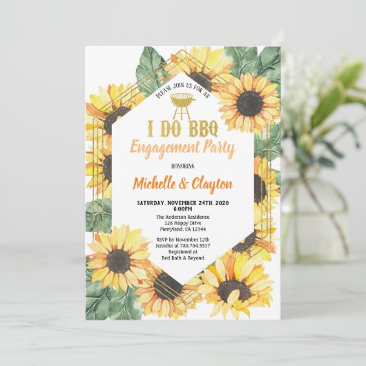 Invitation à la réception du Sunflower I doo BBQ (Debout devant)