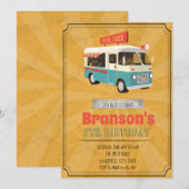 Invitation à la réception d'un camion de cuisine (Devant / Derrière)