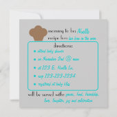 Invitation à la recette Baby Bun (aqua) (Dos)