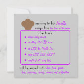 Invitation à la recette Baby Bun (violet) (Dos)