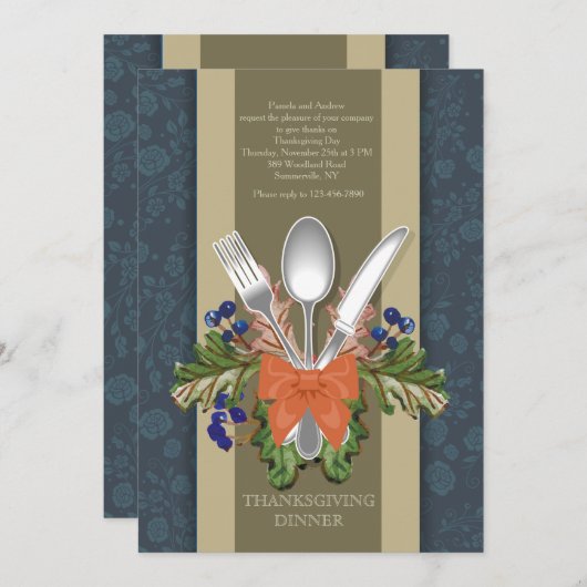 Invitation à la récolte du dîner (Devant / Derrière)