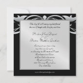 Invitation à la régence d'argent pour les bijoux O (Dos)