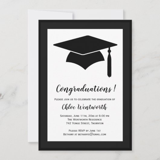 Invitation à la remise des diplômes (Devant)