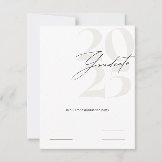 Invitation à la remise des diplômes de 2025 (Devant)