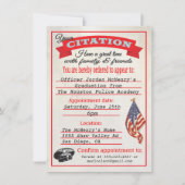 Invitation à la remise des diplômes de l'Académie  (Devant)