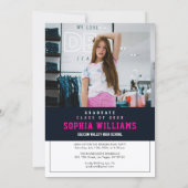 Invitation à la remise des diplômes de lycée pour  (Dos)