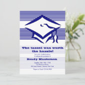 Invitation à la remise des diplômes de Tassel (Debout devant)