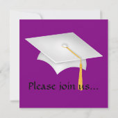 Invitation à la remise des diplômes de Zebra Purpl (Dos)